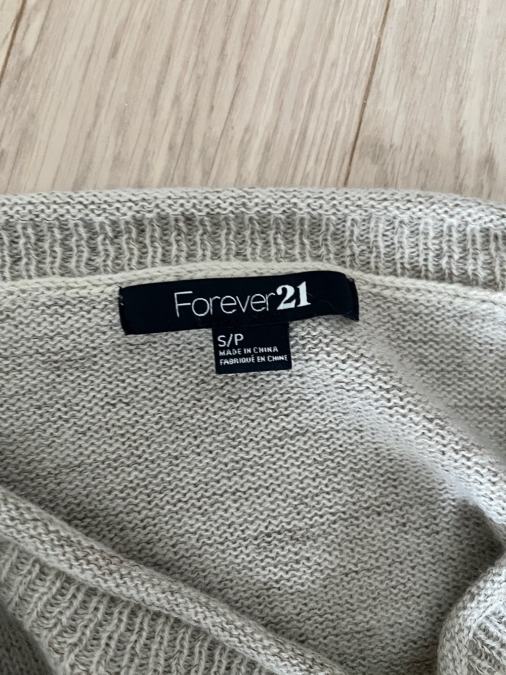 Forever 21 - beige knit sweater - Picture 5 of 6